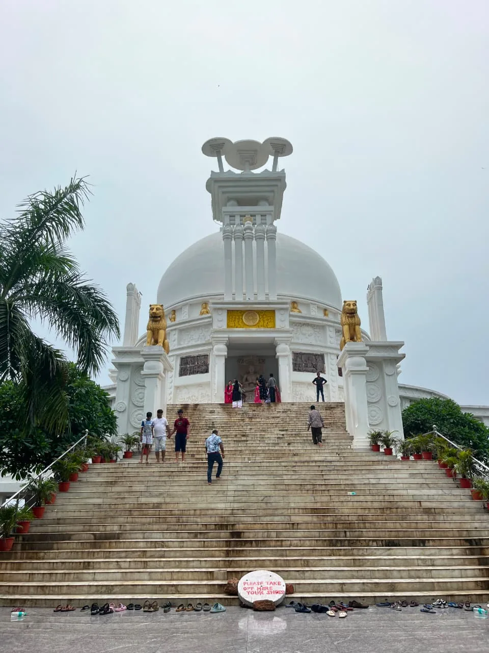 Dhauli Shanti Stupa white peace pagoda